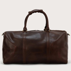 Sac de voyage convertible en cuir véritable de luxe pour homme, léger, avec compartiment à chaussures et rangement pour vêtements, valise - Product Image 1