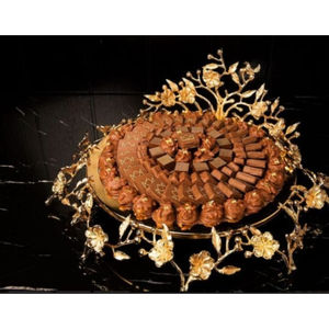 Tazón de Metal para servir Chocolate para accesorios de utensilios de cocina Mesa decorativa Dátiles de Chocolate y dulces Tazón para servir - Product Image 6