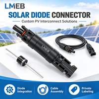 Kit Konektor dengan 1P Pin Positif Negatif untuk Sistem Energi Fotovoltaik Terbuat dari Bahan PC untuk Aplikasi Tenaga Listrik
