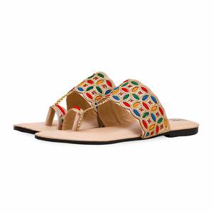 Multy Ethnic EC0181 Sandales à talons diverses ethnies inspirées Chappal - Product Image 3