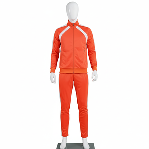 Ensemble de survêtement en polyester athlétique respirant, léger, avec fermeture éclair, ensemble de survêtement en polyester, vêtements de sport parfaits - Product Image 1
