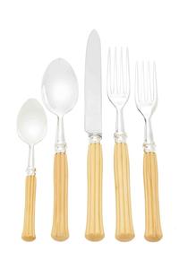 ชุดช้อนส้อมและส้อมทำจากเงินชุดเครื่องใช้บนโต๊ะอาหารสำหรับงานแต่งงานแบบกำหนดเอง - Product Image 6