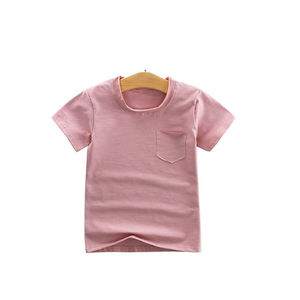 Camiseta para niños 100% algodón Color sólido Ajuste regular Personalizable Secado rápido Transpirable Casual Venta al por mayor - Product Image 6