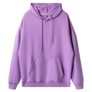 Pull en éponge à double capuchon en coton épais à épaules tombantes printemps et automne nouveau pull à capuche pour hommes et femmes - Product Image 2