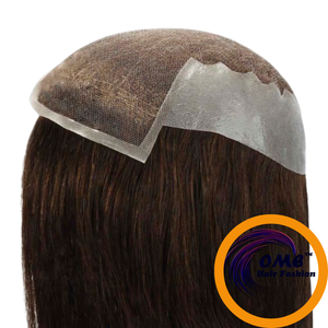 Silk Base Human Hair <b>Toupee</b> with Baby Hair Natural Looking Hair System - Product Image 2