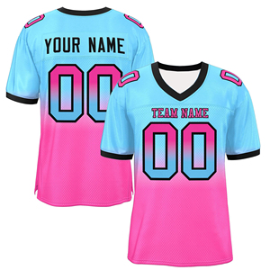 เสื้อฟุตบอลทีมส่วนตัวพร้อมหมายเลข ชื่อทีม เสื้อฟุตบอลแบบยูนิเซ็กซ์ แขนสั้น ผ้าตาข่าย - Product Image 6