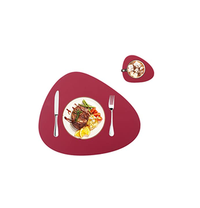 Andmade-Juego de tapetes y posavasos para mesa de comedor, mesa de centro de cuero para tapete, regalo de negocios - Product Image 1