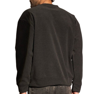 Vente en gros de sweatshirts avec logo en coton mélangé respirant au design personnalisé pour hommes pull-over léger design marron design tendance - Product Image 2