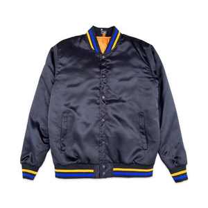 Veste Bomber Unisexe Personnalisable en Satin Brodé pour Hommes, Coupe-Vent, Col Montant, Style Universitaire, pour l'Hiver - Product Image 1