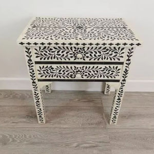 Modern Luxury Vintage Antique Living Room bone Inlay Sideboard Cabinet Chest of Drawer Bone Inlay for Apartment Bar Hospital - Product Image 1