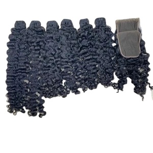 Meilleure vente de paquets de cheveux ondulés HD dentelle cheveux vietnamien à bon prix - Product Image 1