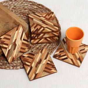 Alfombrillas para tazas de decoración del hogar, almohadillas para bebidas, posavasos de madera de diseño antiguo de 5mm de espesor para el hogar, Hotel, Bar, uso a un precio asequible - Product Image 6