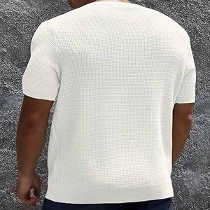 T-shirts à manches courtes pour hommes, séchage rapide, haute élasticité, 100% coton, uni, teinture unie, T-shirts en toile, téléchargés par Dress Sports - Product Image 4