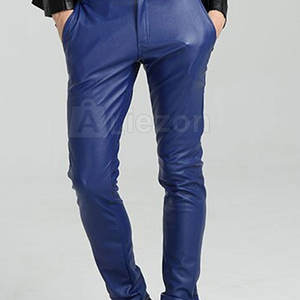 Pantalon en cuir pour hommes de qualité supérieure de nouveau style vente directe d'usine pantalon en cuir pour hommes fabriquée au Pakistan - Product Image 5