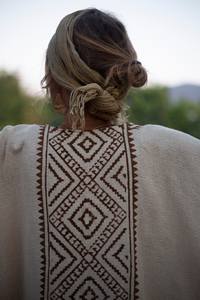 Handloom Khadi Kimono en velours côtelé Chauffe-thé Boho en coton naturel terreux avec impression en blocs Élégant et écologique - Product Image 3