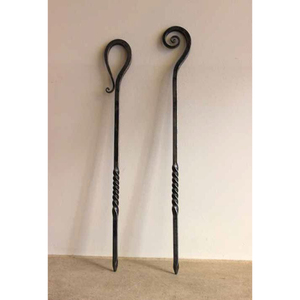 Pique à feu en fer forgé noir pour foyer extérieur, accessoires de cheminée pour jardin - Product Image 5