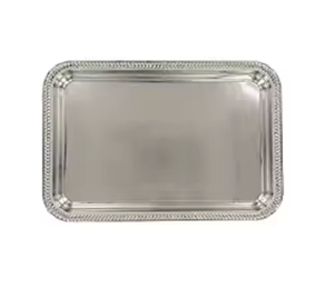 Plateau de service en métal martelé en cuivre de dernière qualité pour la maison et le mariage/restaurant plateau de service alimentaire de table - Product Image 1