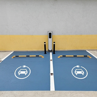 Stencils pour zone de recharge de véhicules électriques 100x100cm, panneau composite blanc, indication de stationnement