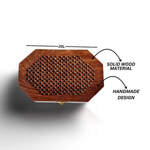 Boîte à épices en bois de style moderne - Compatible lave-vaisselle et four, écologique, identification rapide des épices BRUSHSTROKE - Product Image 3