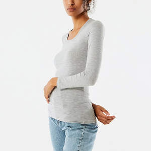 Camisetas de Verano de Manga Corta para Mujer, Ajustadas, 100% Fibra de Bambú Ecológica, con Logotipo Personalizado, Antiarrugas, Más Vendidas - Product Image 4