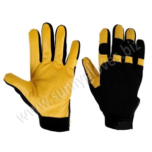 2022 gants mécaniques de protection des mains haute performance en cuir d'impact/gants de travail mécaniques en cuir de chèvre - Product Image 1