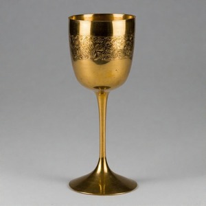 Cáliz sagrado AltarAura, copa de vino de comunión de latón antiguo, Copa Vintage hecha a mano para iglesia y ceremonias espirituales - Product Image 6