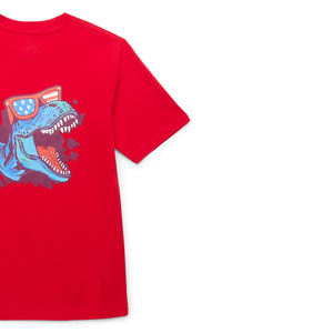 Camiseta de Manga Corta con Cuello Alto de Algodón Premium, Costuras Duraderas, Tacto Suave, Colores Vibrantes, Corte Moderno, Tela de Algodón - Product Image 2