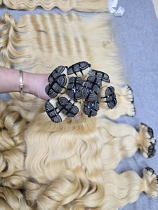 <b>Toupee</b> Corp T01 Vietnamese Virgin Hair Extensions Machine Double Weft 100g Bundles Cuticle Aligned Perm-Ready All Colors Weaving - Product Image 4