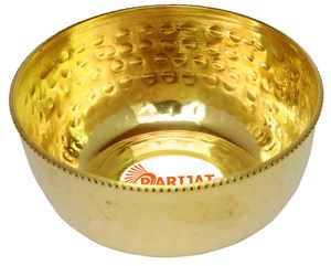 metal mixing bowl for salad, <b>egg</b> beating, <b>decorative</b> and kitchen serving purposes brass serving bowl for candy medium size - Product Image 1