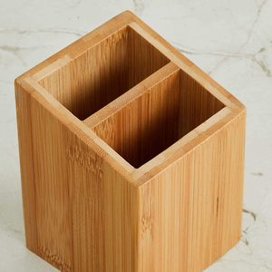 Portalápices de Madera de Diseño Moderno, Ecológico y Ajustable, Decoración de Escritorio a Bajo Precio, Portaplumas de Bambú para Bolígrafos y Lápices - Product Image 3