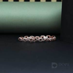 Bracelet en diamant à breloques en argent sterling 925 Bijoux à la mode pour femmes avec un design exclusif pour les cadeaux d'anniversaire - Product Image 3