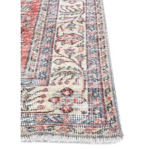 Alfombra de Lana Anudada a Mano de Gran Tamaño, Estilo Vintage, Pae-2816, Patrón Floral Rojo Naranja, para Sala de Estar, Pasillo, Rectangular, para Adolescentes - Product Image 4