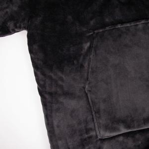 Custom Wearable <b>Blanket</b> Hoodie Oversized Sherpa Lined Fleece Hooded <b>Blanket</b> Cambodia Garment Manufacturing Factory - Product Image 6