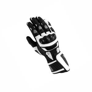 Derniers gants de moto fabriqués en usine Style long Gants de course en cuir de vachette de haute qualité - Product Image 2