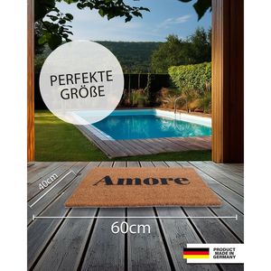 Amore <b>Coconut</b> Reversible Coir Doormat Modern PVC and Rubber Tufted Door <b>Mat</b> with Logo Printing for Indoor Outdoor Office Use - Product Image 1