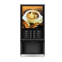 Distributeur automatique de café de bureau commercial à 4 saveurs chaudes pour expresso instantané