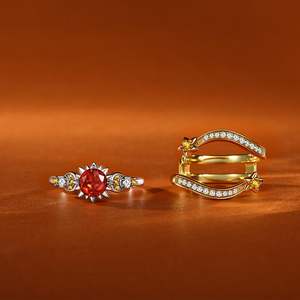 ชุดแหวนดาวและพระจันทร์สองสี Jeulia Luna Astra - Product Image 4