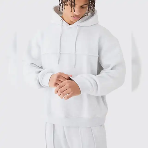 Vente en gros de survêtements deux pièces pour hommes de grande taille avec logo personnalisé de haute qualité survêtements décontractés à capuche - Product Image 6