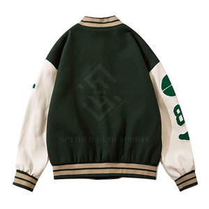 Veste de sport en coton/laine respirante et écologique de haute qualité à séchage rapide pour hommes, design personnalisé, streetwear, col montant, hiver - Product Image 2