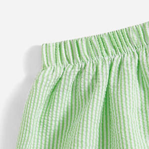 Pantalones cortos elegantes para mujer con cintura acanalada y bolsillos laterales para uso diario Pantalones cortos básicos de algodón para mujer - Product Image 5