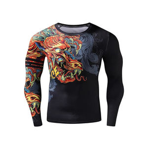 ชุดป้องกันผื่นแขนยาวกันลมแห้งเร็วสำหรับผู้ชายปรับแต่งได้สำหรับออกกำลังกายในยิม - Product Image 1