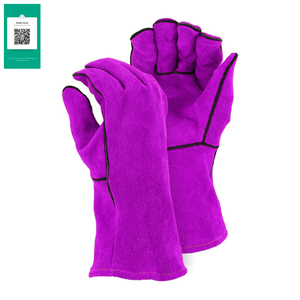 2025 Best-seller Gants de soudage légers à doigts entiers en cuir durable avec protection complète Gants de sécurité de nouvelle conception - Product Image 5