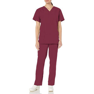 Haute qualité médecin uniformes soins infirmiers médicaux gommages uniforme clinique gommage ensembles pantalon uniforme en gros personnalisé ODM - Product Image 2
