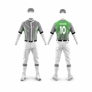 Nouvelle saison, uniforme de baseball élégant pour adultes, ensemble complet, chemises et maillots sublimés pour uniforme de baseball masculin - Product Image 2