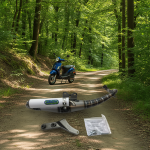 Silenziatore Arrow per Peugeot Ludix 50 Cc, Sistema di Scarico Moto Approvato in Alluminio 33516ENB - Product Image 3