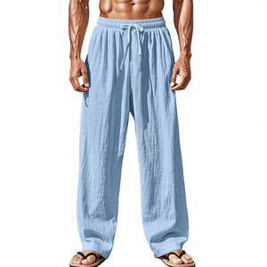 Customize <b>Men's</b> Casual Work Pants Breathable Windproof Elastic Waist Hard Wearing <b>Trousers</b> with Tools Pockets - Product Image 1