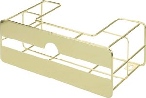 Moderno latón tono Metal alambre comercial montado en la pared o papel de mesa doblado toallero dispensador estante servilletero - Product Image 3