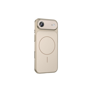 Étui de chargement sans fil magnétique de luxe M-Safe en argent pour iPhone 17, coque en silicone style Air Ins avec protection électroplaquée de l'appareil photo - Product Image 4