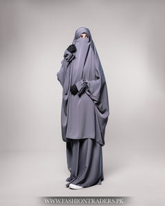 Jilbab de Dos Piezas Hecho a Mano con Tela Suave, Largo hasta el Suelo, de Poliéster, para Mujeres Musulmanas, Ropa Islámica Modesta, Calidad de Exportación al por Mayor - Product Image 6
