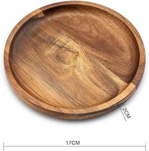 Vente en gros d'assiettes en bois artisanales minimalistes pour un style de repas traditionnel avec touche artistique Par HF CRAFTS - Product Image 3